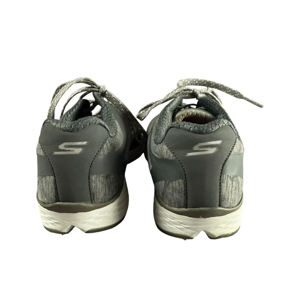 SKECHERS GO GOLF Shoes Women 9 Gray 5GEN Goga Max Spikeless Lace Up